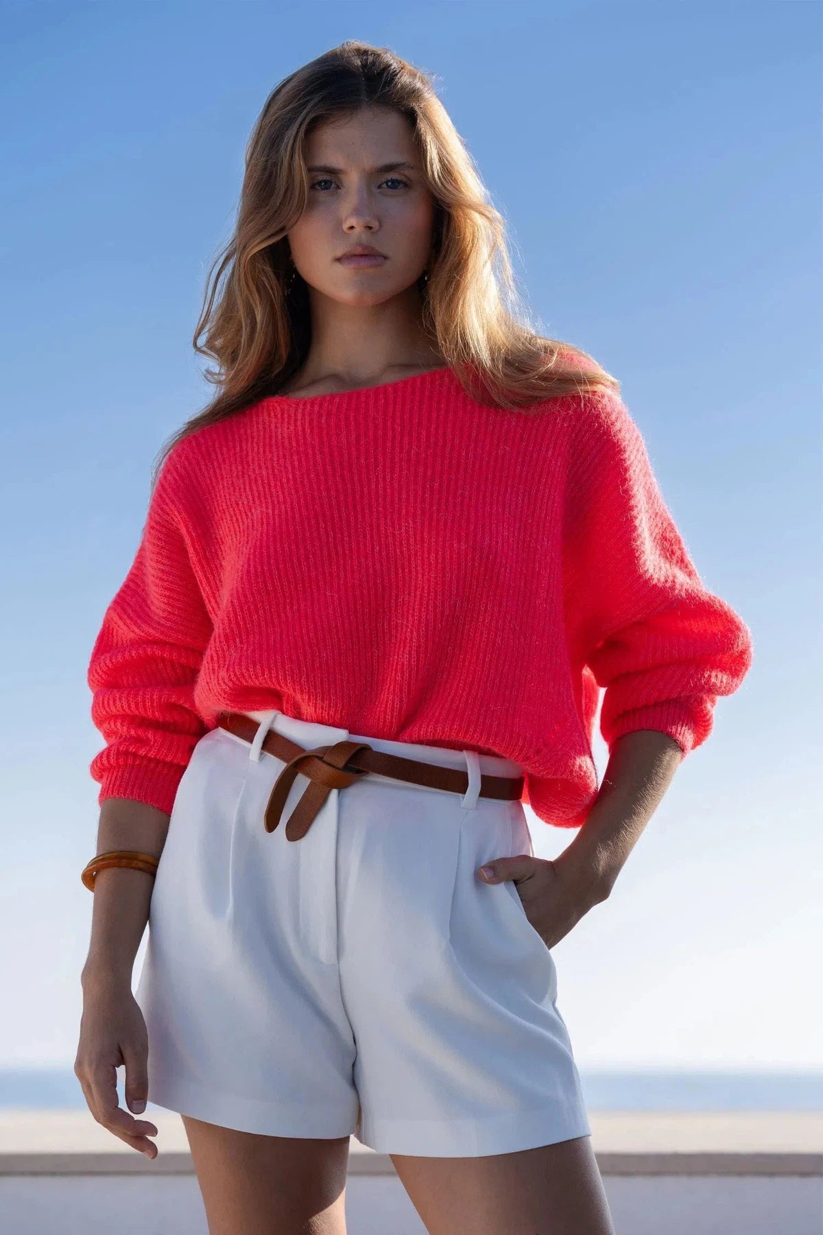 Neon 2025 coral sweater