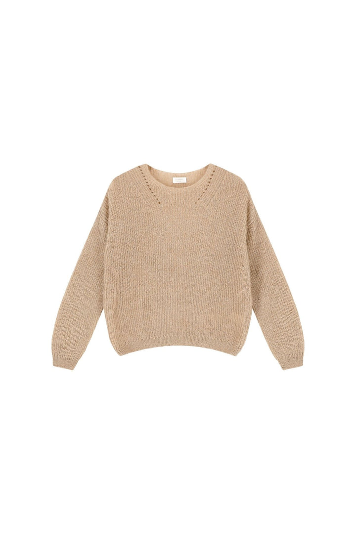 Colette Cafe Latte Pull Mohair