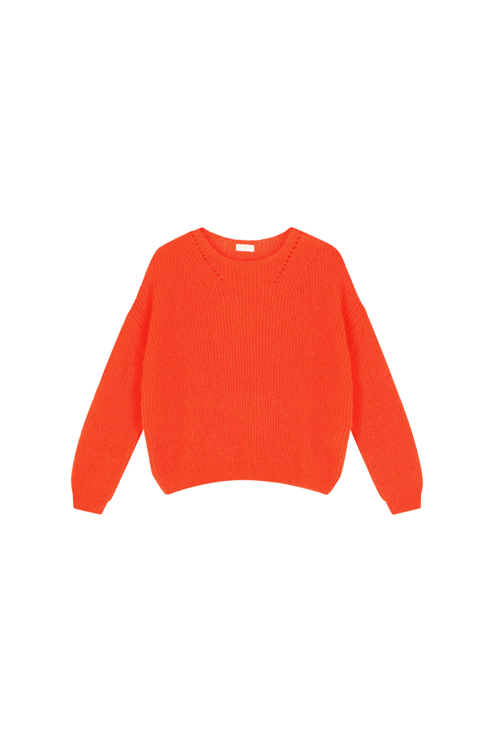 Colette Neon Orange Pull Mohair