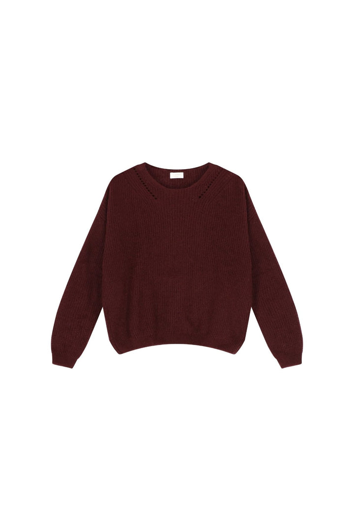 Colette Burgundy Pull Mohair