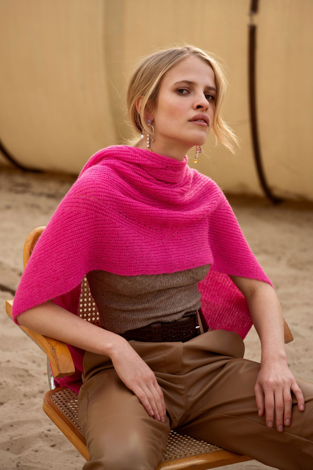 Jille Peacock Pink Scarf