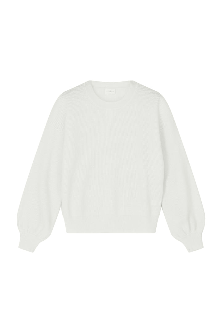 Britt Pull met ronde hals milk cashmere