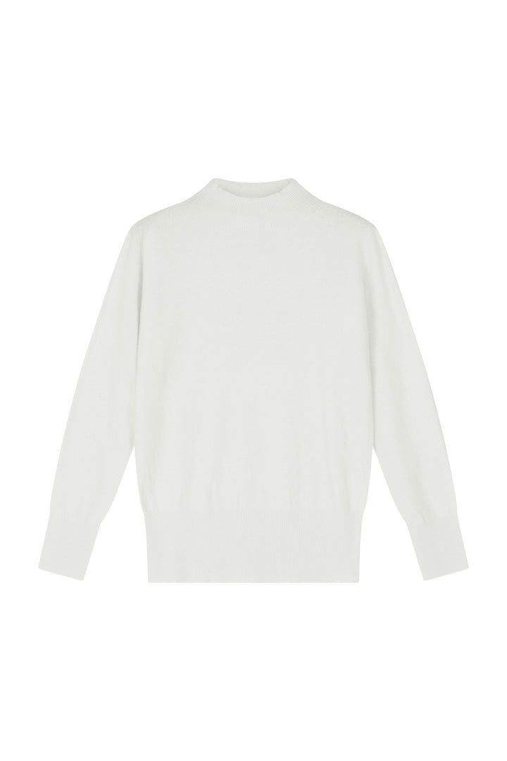 Sandrine Pull met opstaande kraag milk cashmere