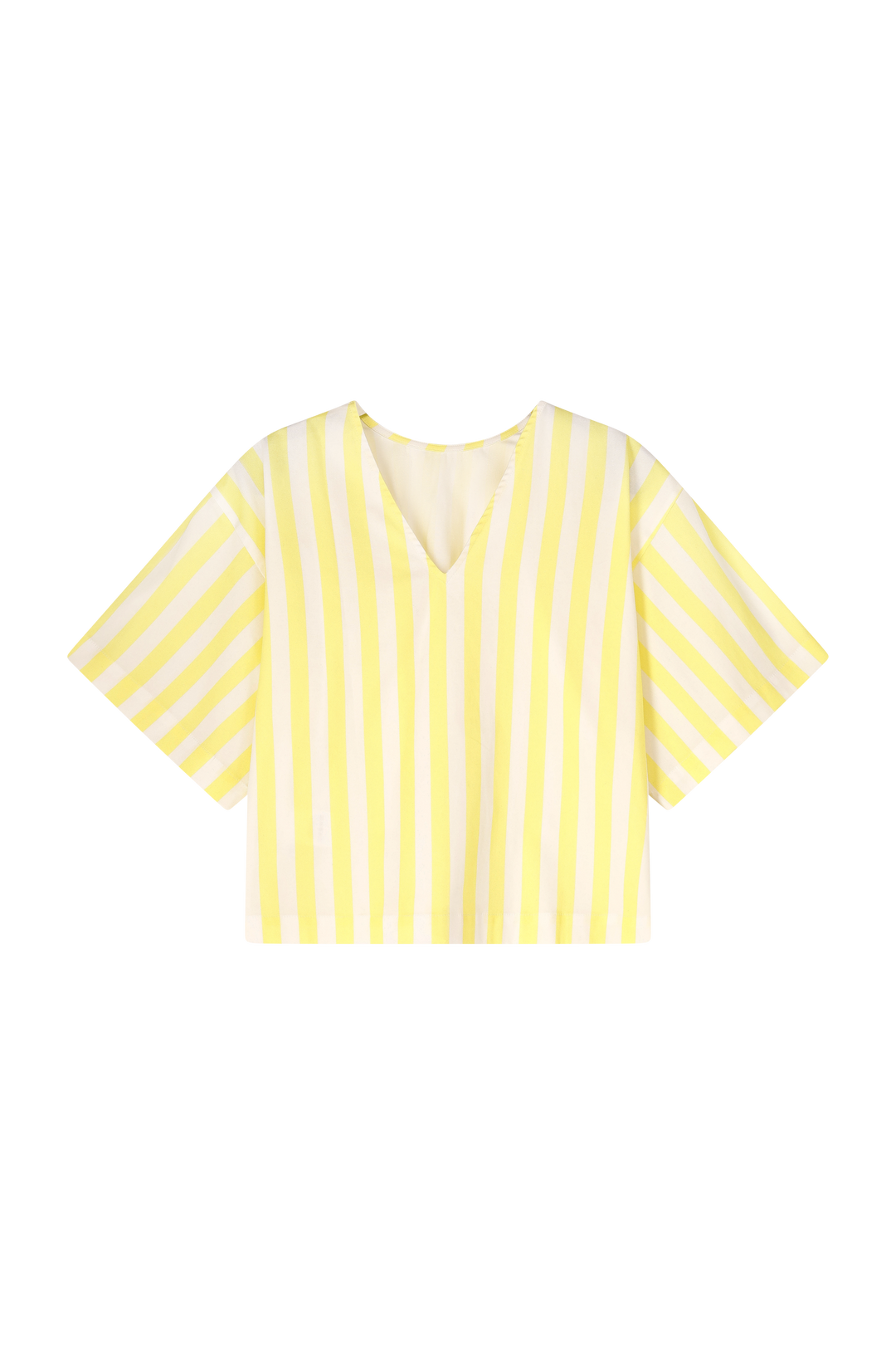 Relax chic top Emilie with V yellow stripes